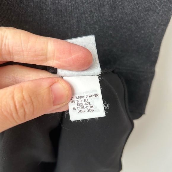 Brunello Cucinelli Black and Gray Women's Top - Picture 6 of 13